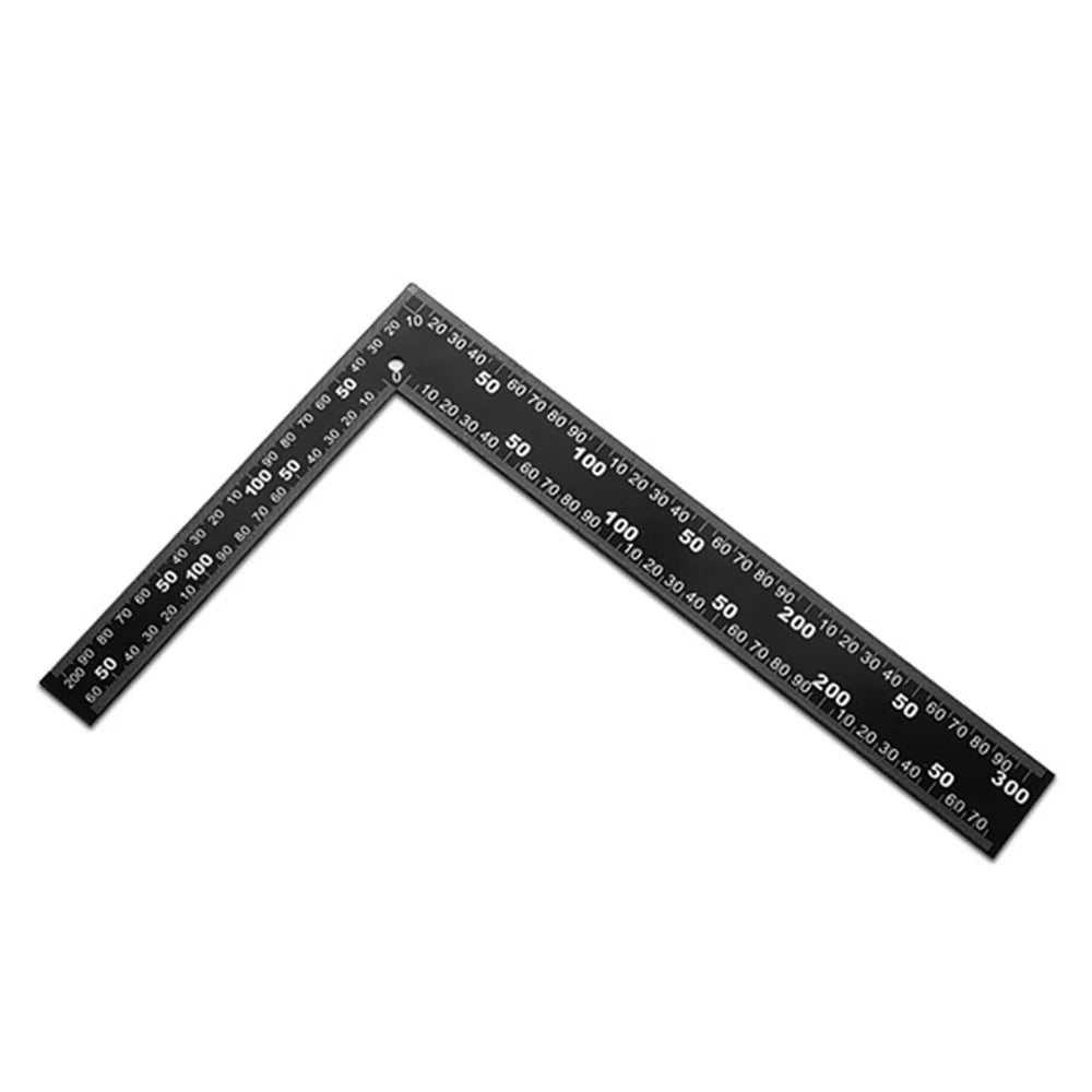 L-Shaped Ruler 20x30cm Stainless Steel Thickened Right Angle Ruler for Woodworking Measuring Cutting Drawing - 1