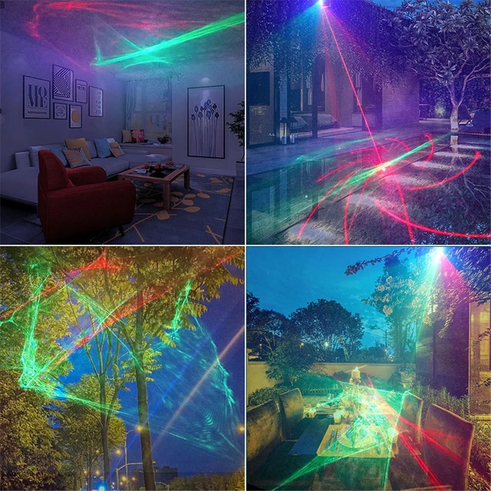 T10 Dreamy Laser Light Stage KTV Flash Light Voice-activated Remote Control Disco Party Atmosphere Lamp - 6
