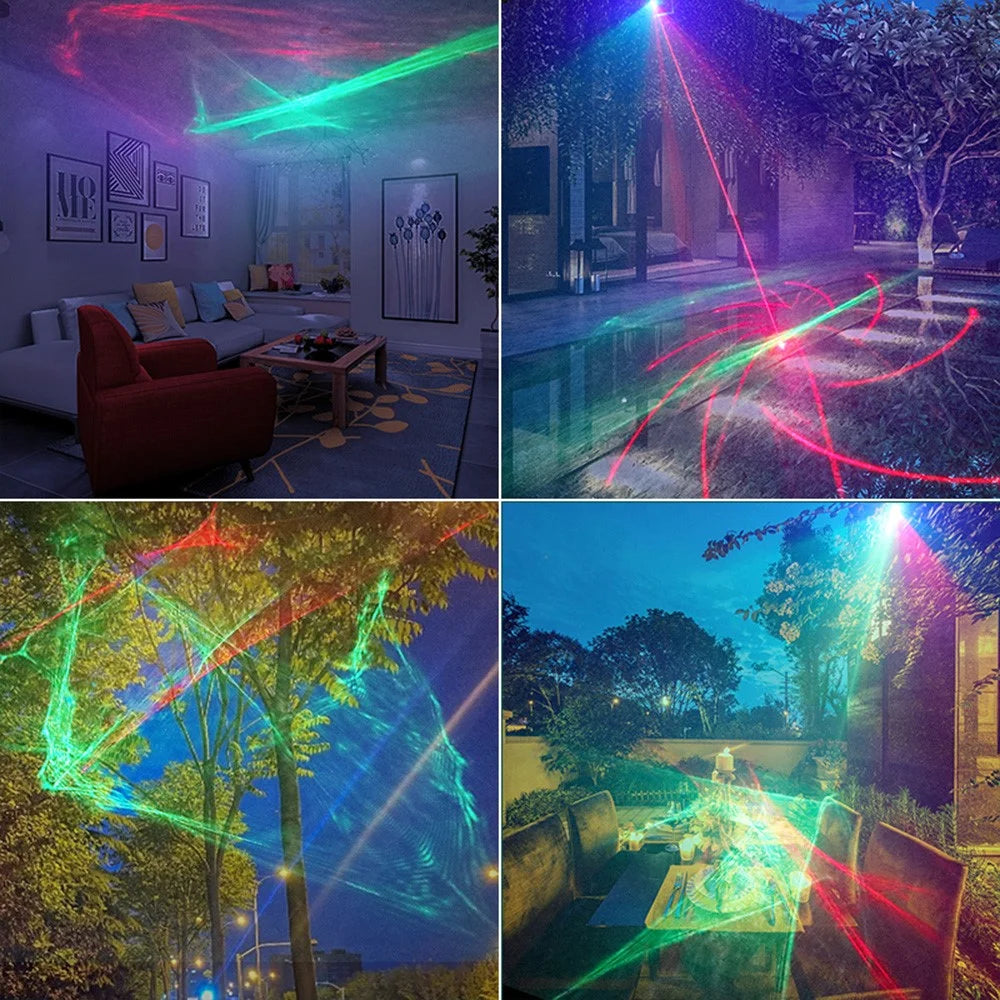 T20 DJ Party Lights Stage Light Northern Lights Effect Laser Light Disco Strobe Lighting with Remote Control - 5