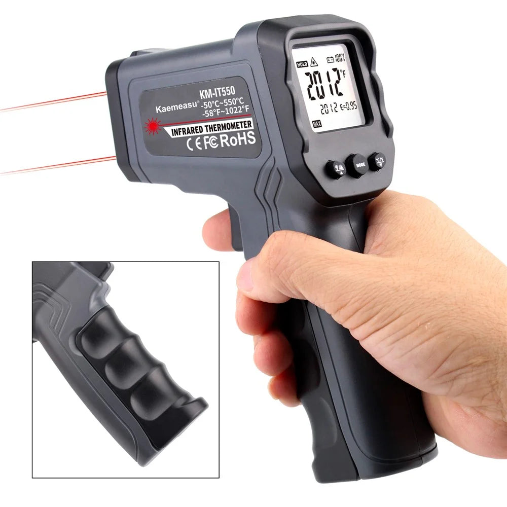 KAEMEASU KM-IT550 Dual-laser Infrared Thermometer Multifunctional Industrial Temperature Measurement Tool - 5