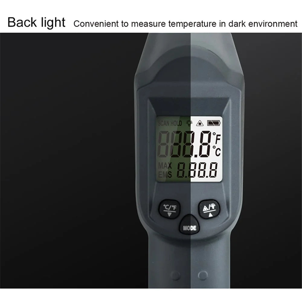 KAEMEASU KM-550AH Non-contact Temperature Measuring Gun Industrial Infrared Thermometer - 5