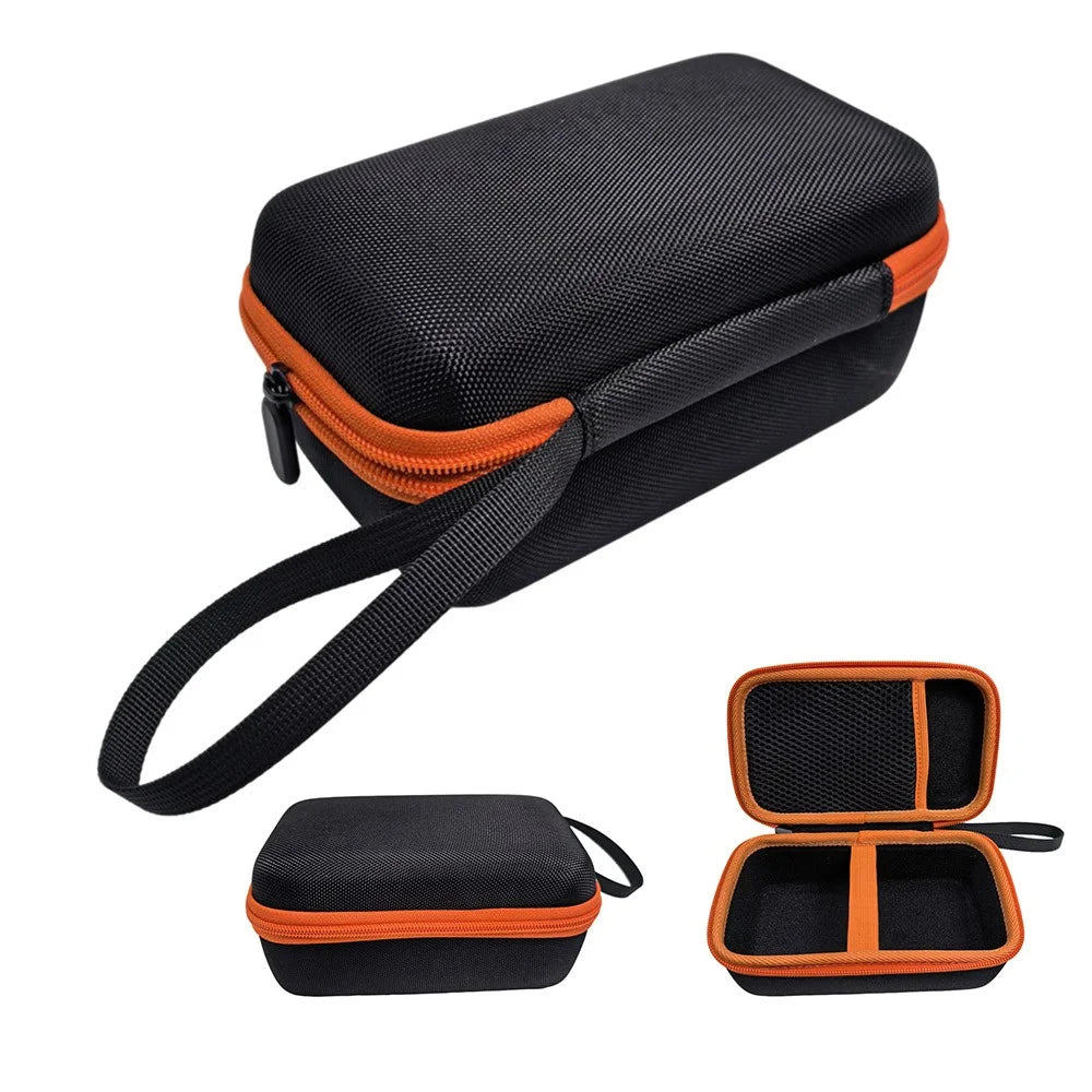 Portable EVA Tool Case for Klein MM325 / MM420 / MM400 / MM300 / ET140 / 80023P / Fluke 117 / 115 Multimeter Storage Bag - Black / Orange - 1