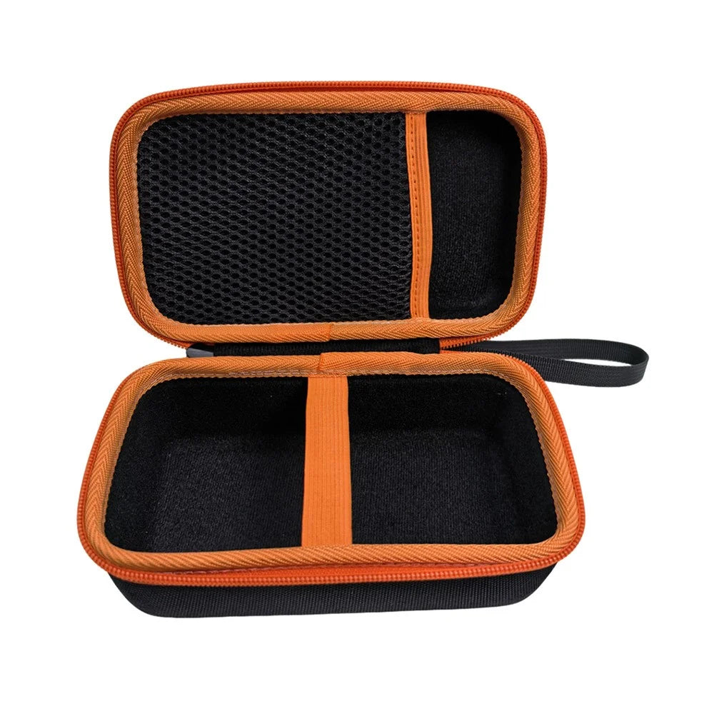 Portable EVA Tool Case for Klein MM325 / MM420 / MM400 / MM300 / ET140 / 80023P / Fluke 117 / 115 Multimeter Storage Bag - Black / Orange - 7