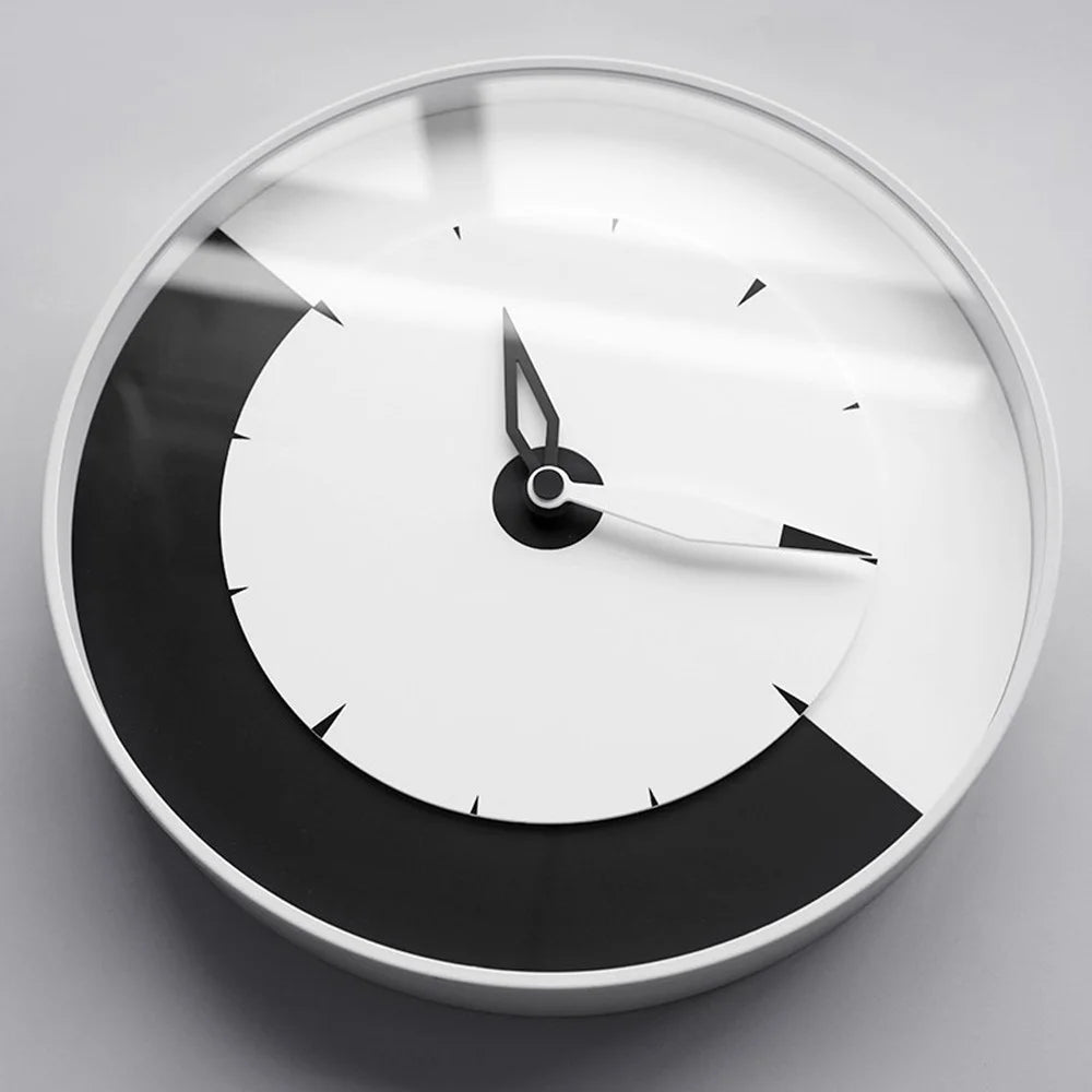 Modern Minimalist Wall Clock 3D Layered Acrylic Silent Movement Art Home Decor Decorative Clock - Yellow - 3
