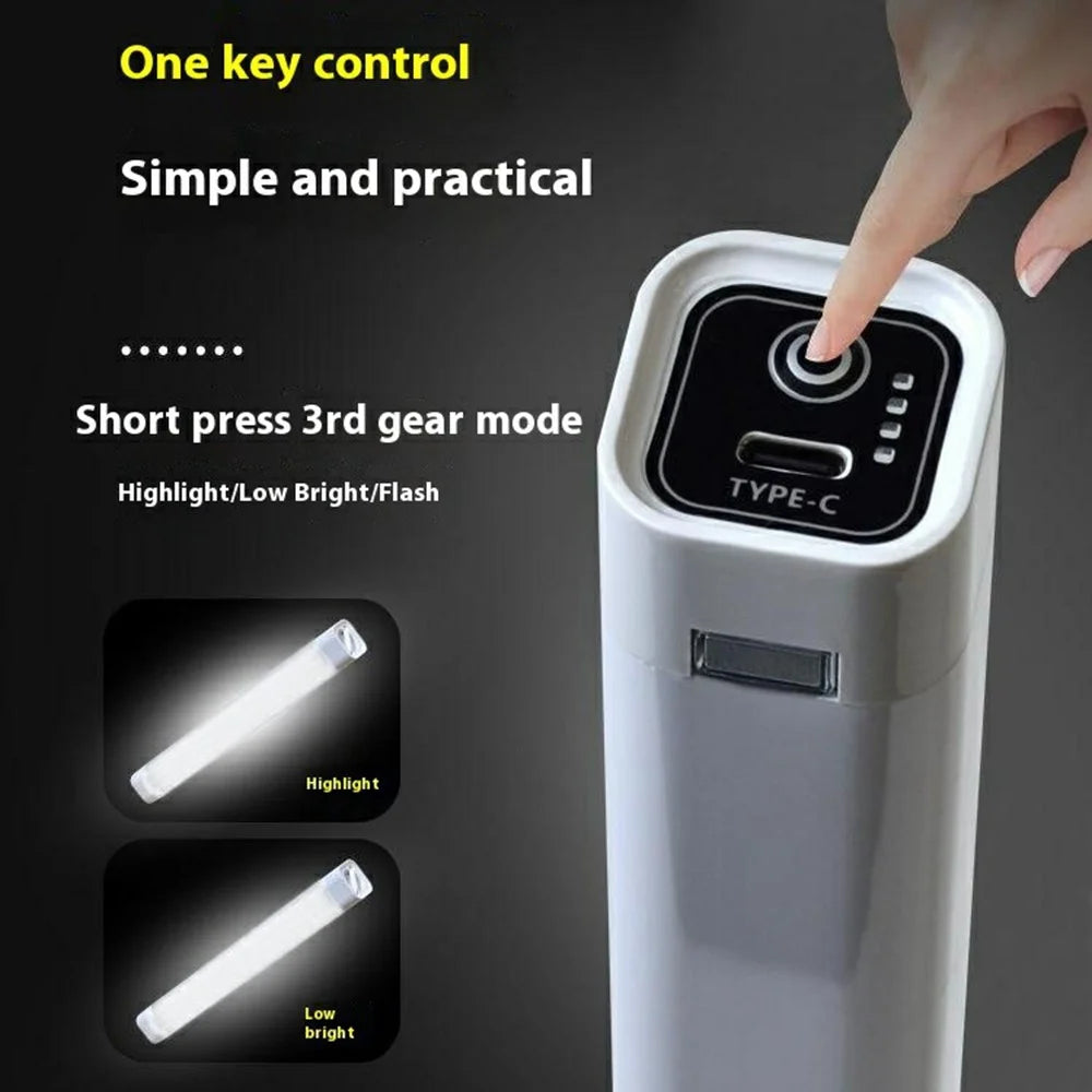 50W 65000K Waterproof LED Rechargeable Light Tube Magnetic Hanging Outdoor Emergency Lamp - 3