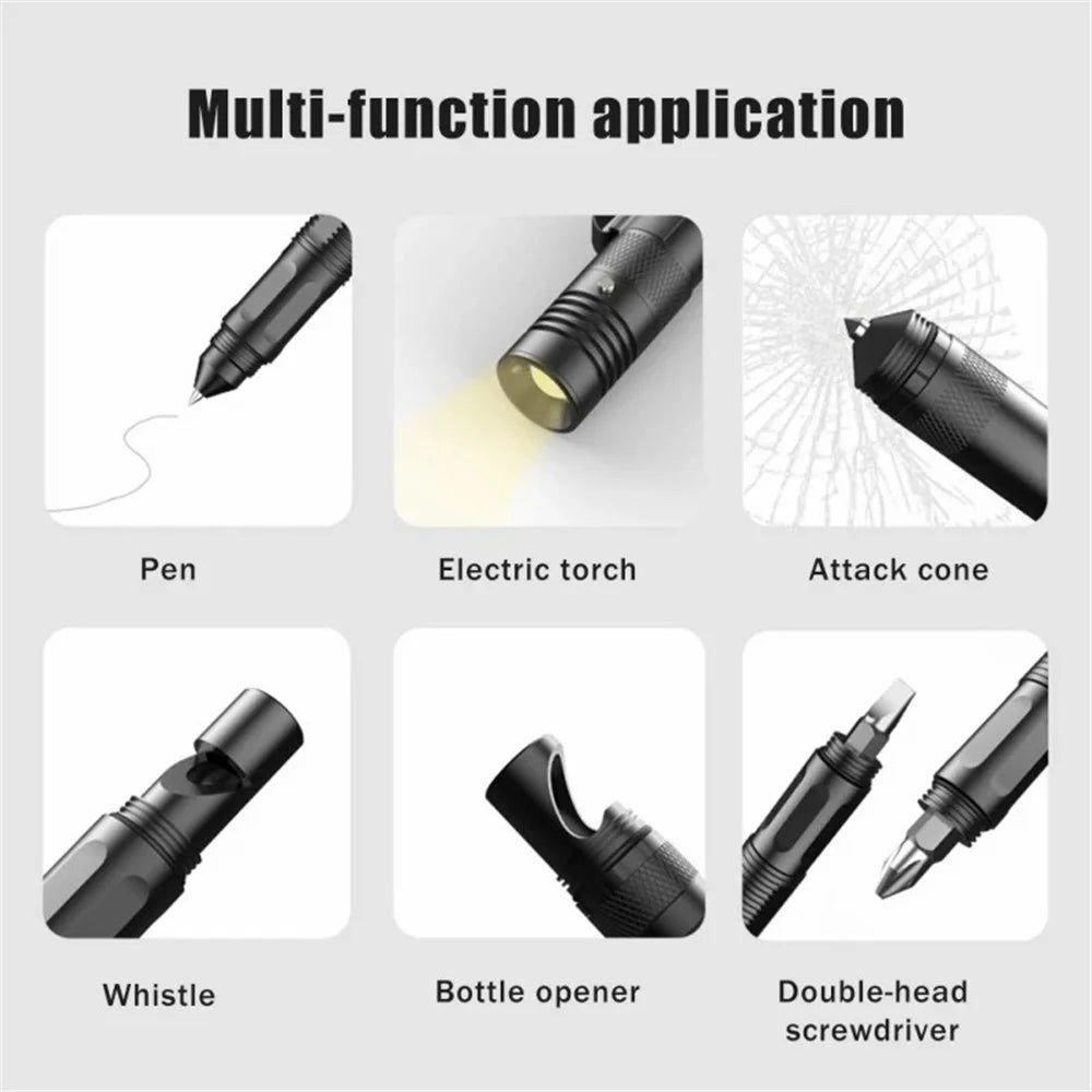 ZSB-03 Window Hammer Flashlight Self-defense Multifunctional Tactical Pen Outdoor Survival Tool - 7