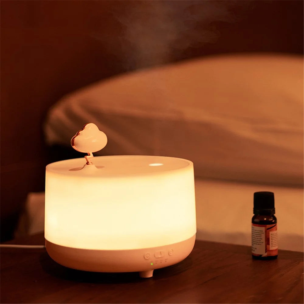 SOTHING Music Box Air Humidifier LED Light Desktop Mist Humidifier Aromatherapy Diffuser with Cloud Decor - 5