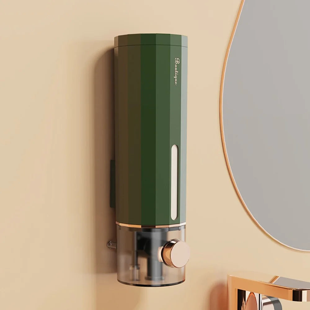 Soap Dispenser Wall Mounted 450ml Bathroom Shower Gel Shampoo Foam Pump - Green - 2