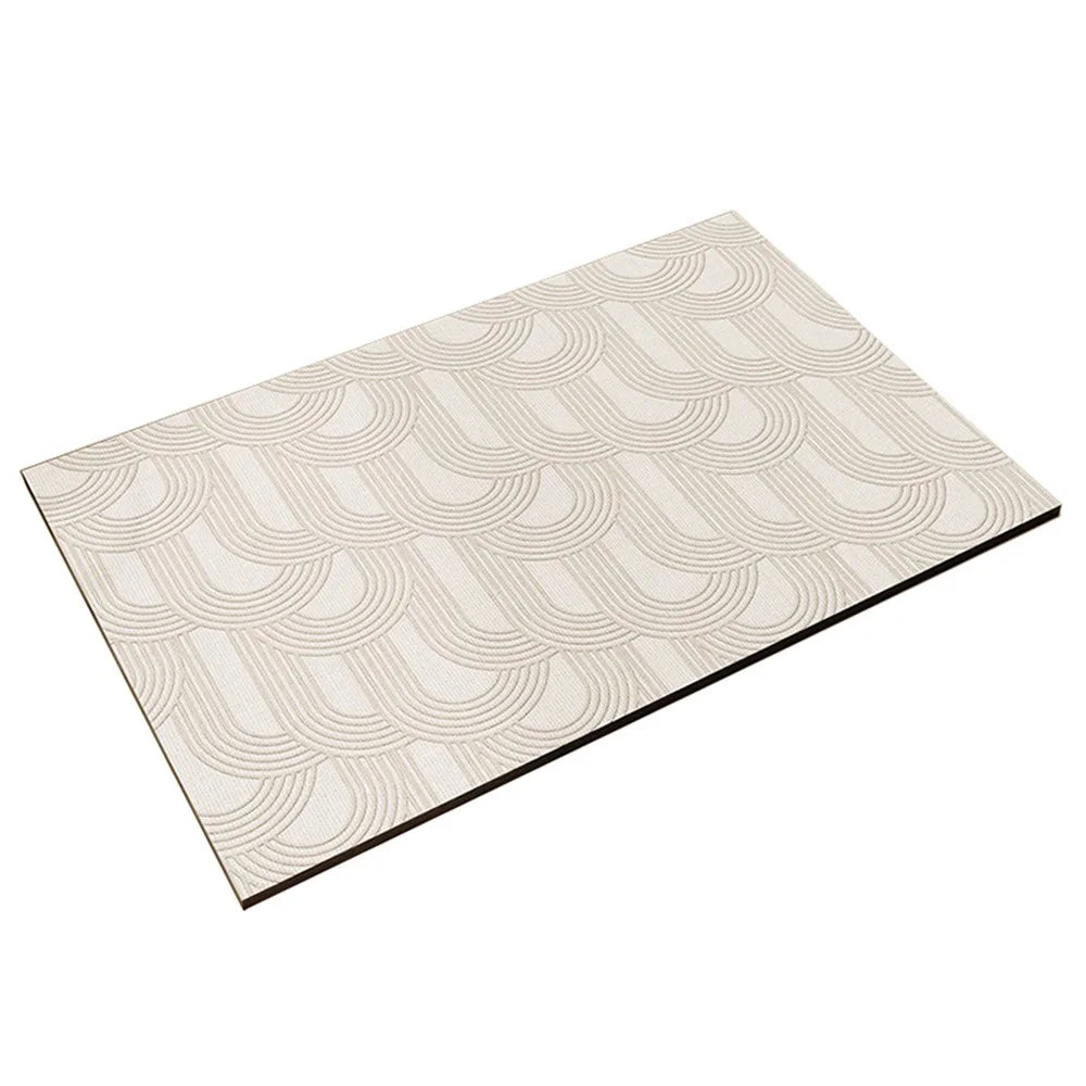 Y-0201-01 50x80cm Diatom Mud Water Absorbent Bath Mat Non-Slip Quick Drying Bathroom Floor Pad - Style A - 1