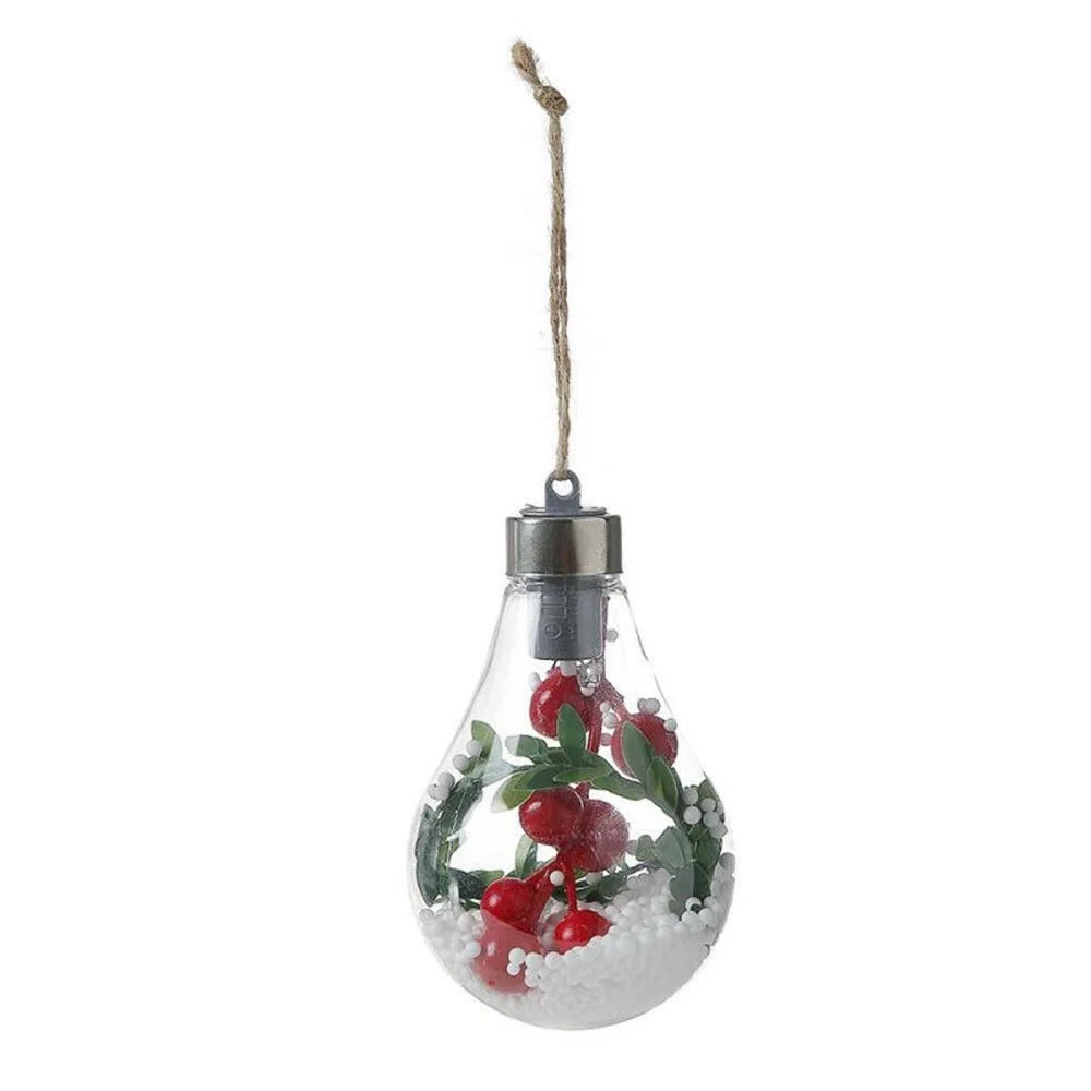 1120-1 Christmas Luminous Ball Transparent Fillable Christmas Decoration Hanging Lights LED Ball Lights - Style A - 5