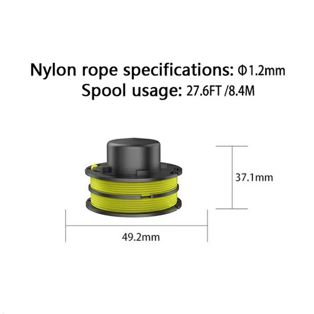 6PCS Nylon Wire Reels for Ryobi Lawn Trimmer Replacement Spools RAC119 - 5