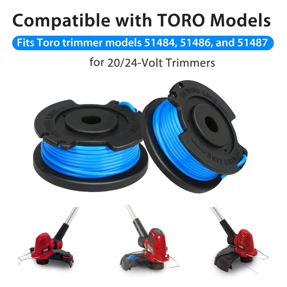 2PCS Replacement Spools for Toro Lawn Trimmer Wire Reels 88524 - 3
