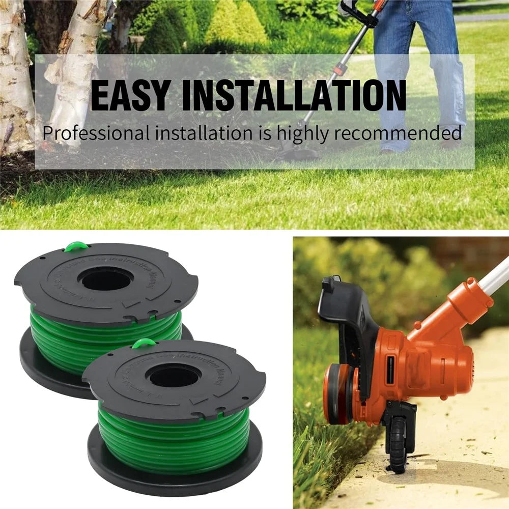 10Pcs Spool for Black & Decker GH3000 / GH3000R / LST540 / LST540B Lawn Mower Part, SF-080-BKP - 3