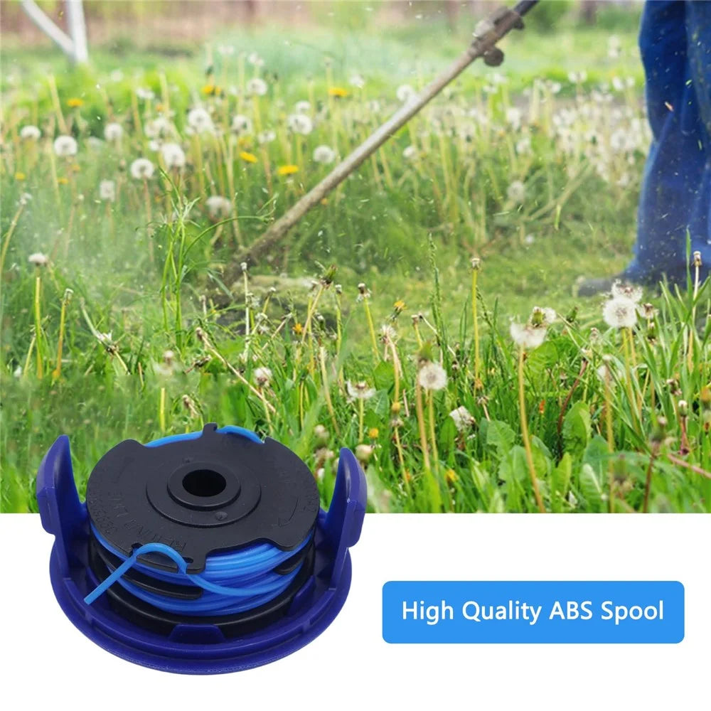 10 TLG-03 Spool + 2 TLK-01 Spool Cap for Kobalt KST 120X / 120X-06 Lawn Mower Replacement Part - 3