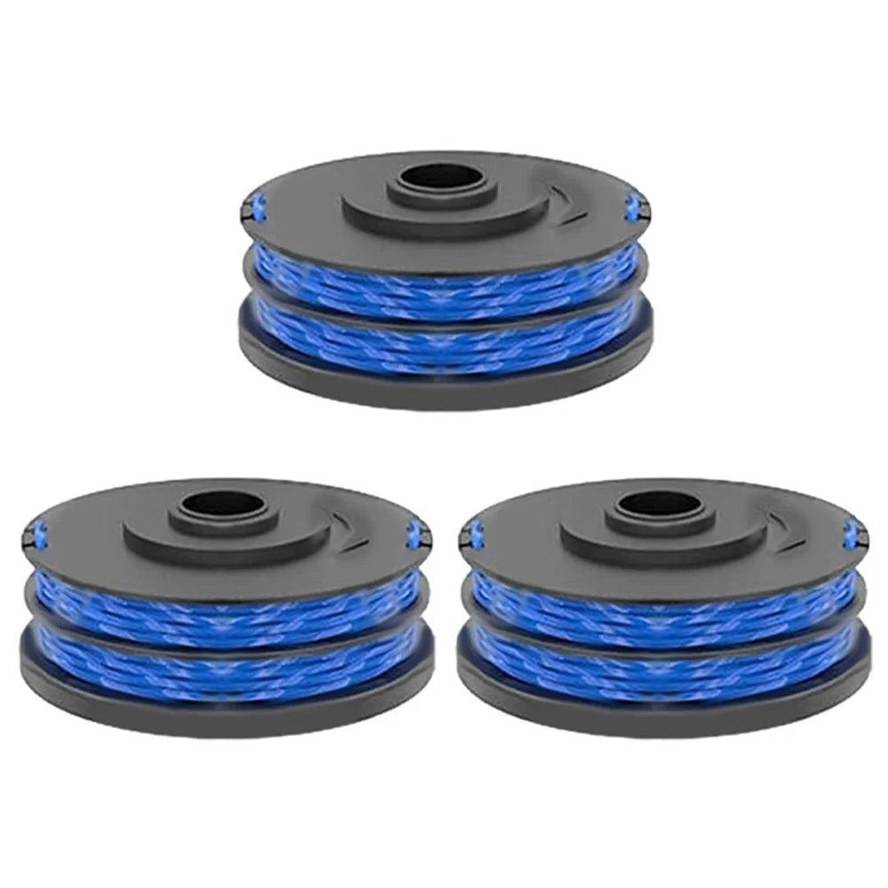 3Pcs RAC123 Lawn Mower Line Spool for Ryobi RLT6030 / RLT5127 / RLT5027 / RLT4125 / RLT4027 Grass Trimmer Replacement Part, 5132002671 - 1