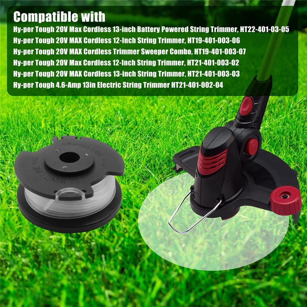 TLH-02+ TLH-02-1 8Pcs Replacement Spool + 2Pcs Spool Cap for Hyper Tough 20V Max HT22-401-03-05 / HT-19-401-003-06 / HT19-401-003-07 - 3