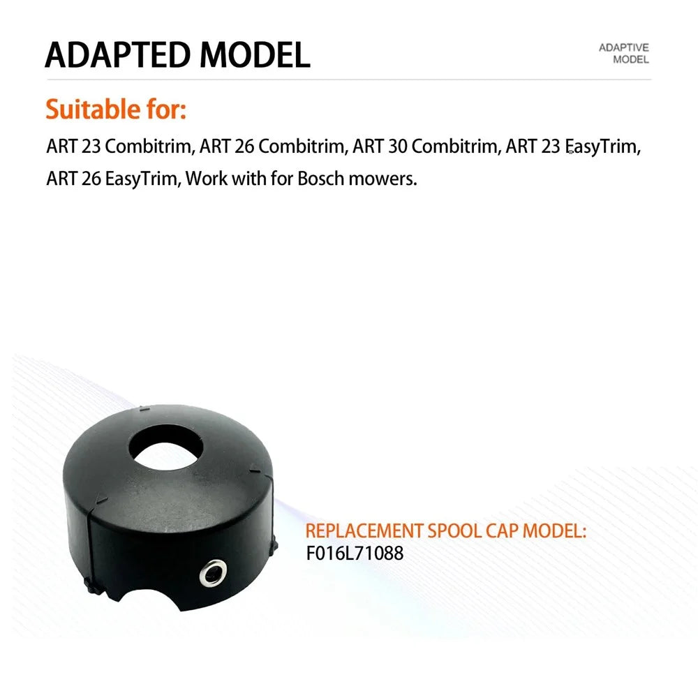 For Bosch ART 23 Combitrim / ART 26 Combitrim / ART 30 Combitrim Lawn Mower Trimmer Spool Cap Cover, F016L71088 - 4