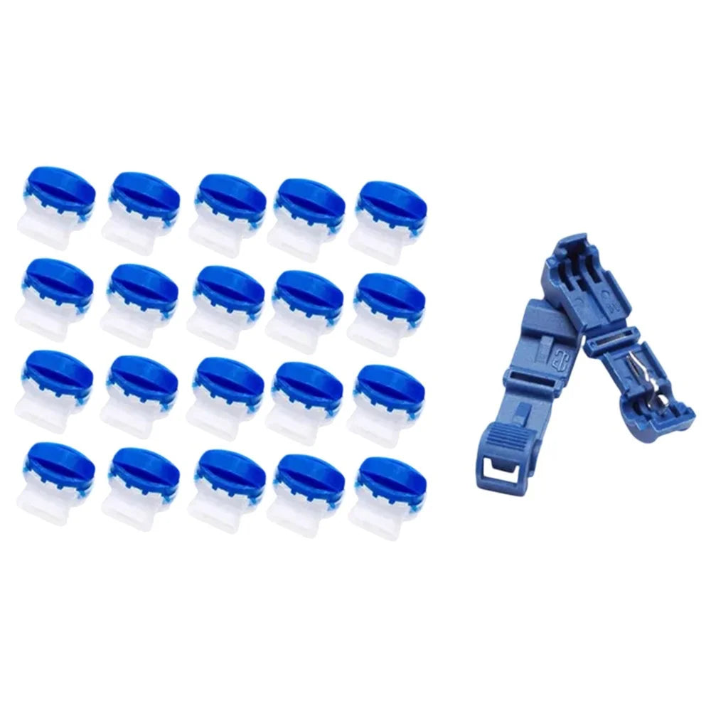 314 20Pcs Wire Connectors for Garden Lawn Mower Terminal Blocks Robotic Lawnmower Connectors with 2 Cable Clamps - 1