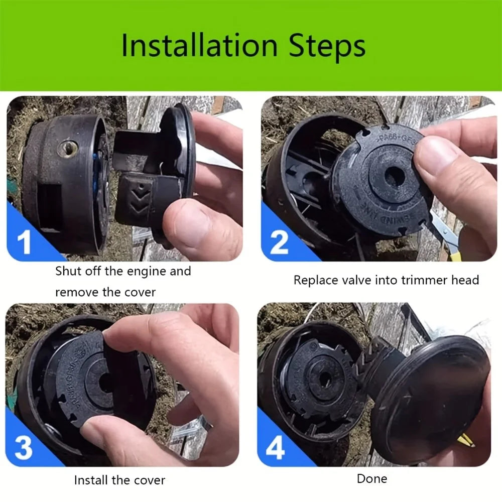 6Pcs F016800351 Mower Spool Set for Bosch ART 30-36 LI / ART 24 / ART 30 Lawn Mower Trimmer Spool - 5