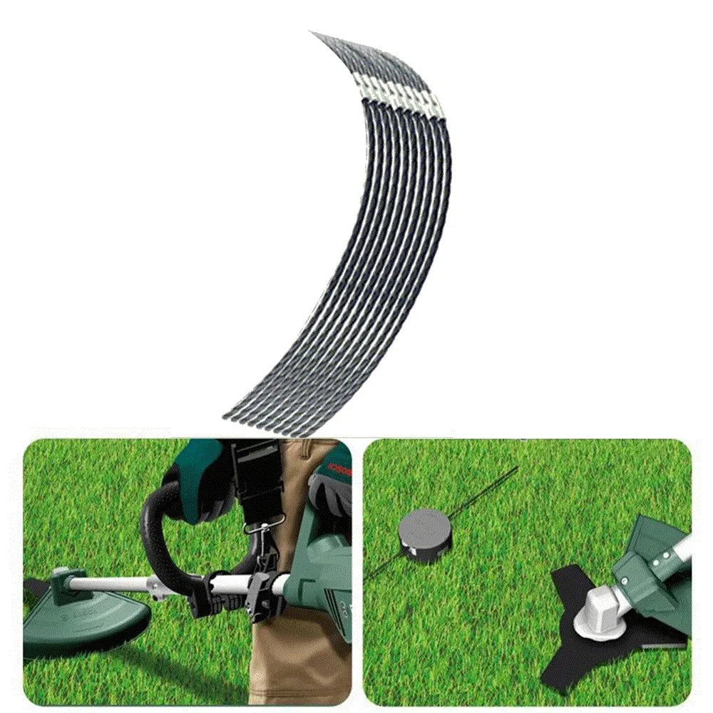 10PCS For Bosch AFS 23-37 Lawn Mower Nylon Line Trimming Wire with Buckle F016800431 - 2