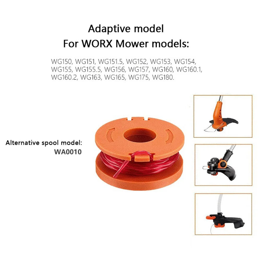 For Worx Lawn Mower Spools WA0010 Replacement Wire Reels (2 Pieces) - 3