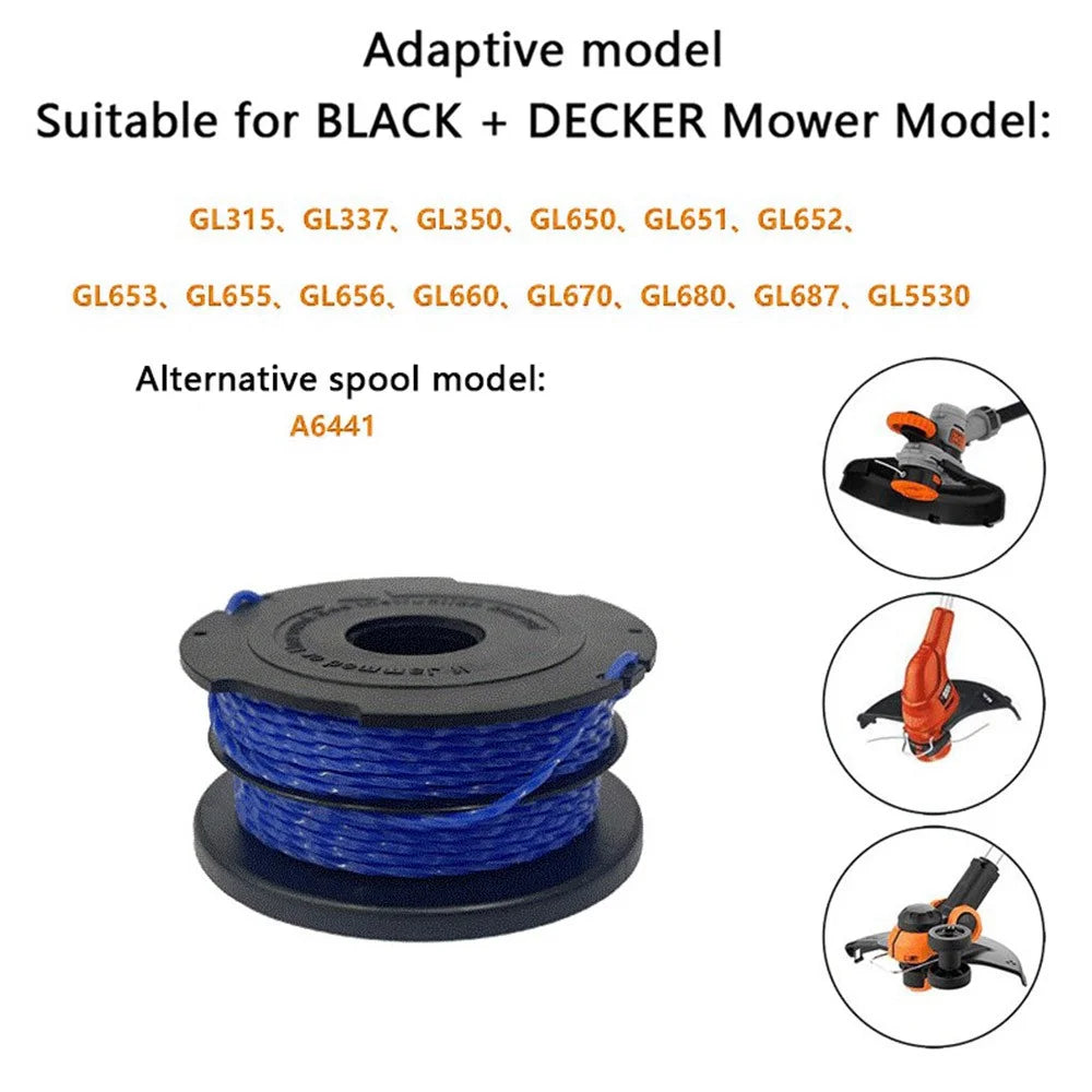 Replacement Spool for Black & Decker Lawn Trimmer Wire Reel A6441 - 3