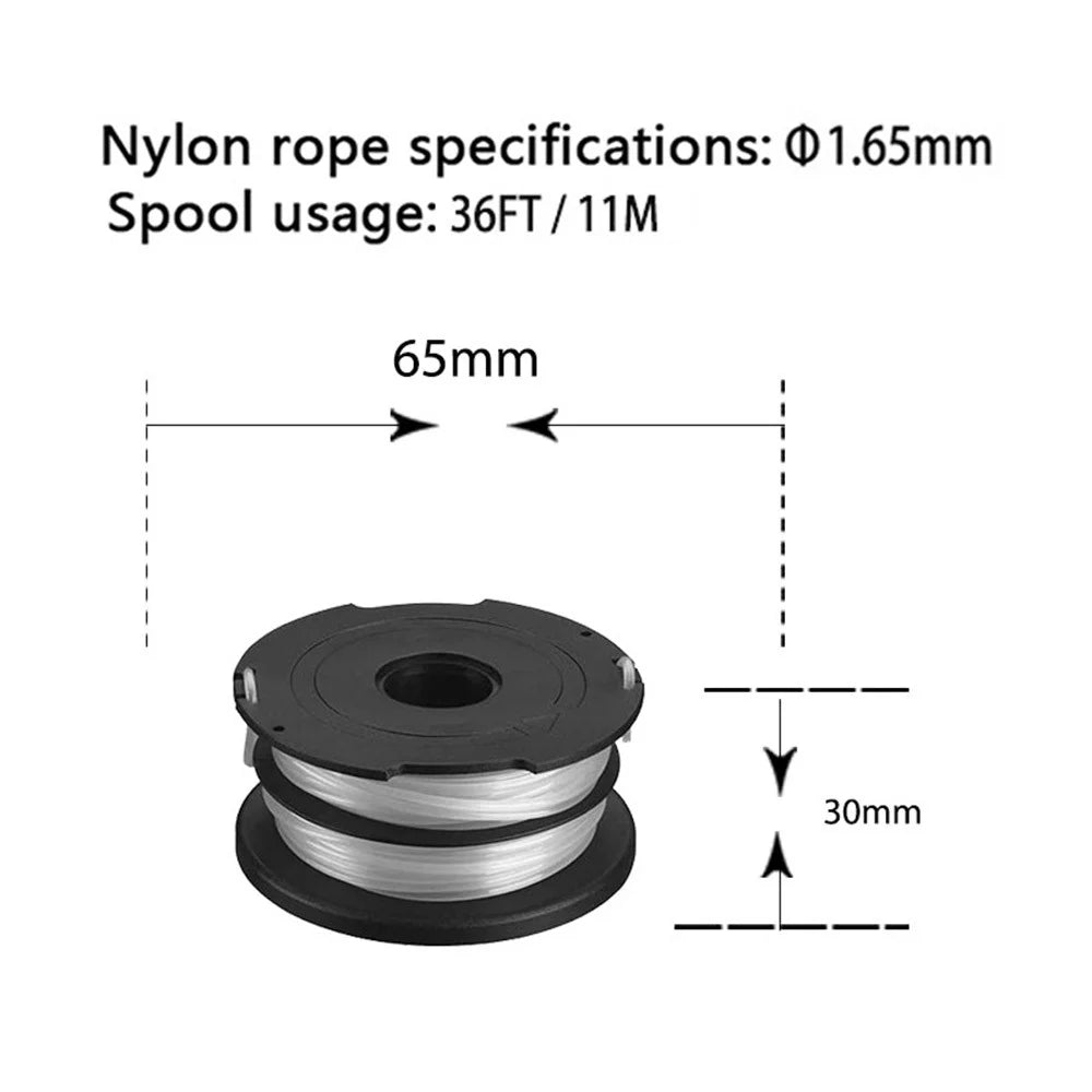 10Pcs Lawn Mower Part for Black & Decker GH700 / GH710 / GH750 Line Spool, DF-065-BKP - 7