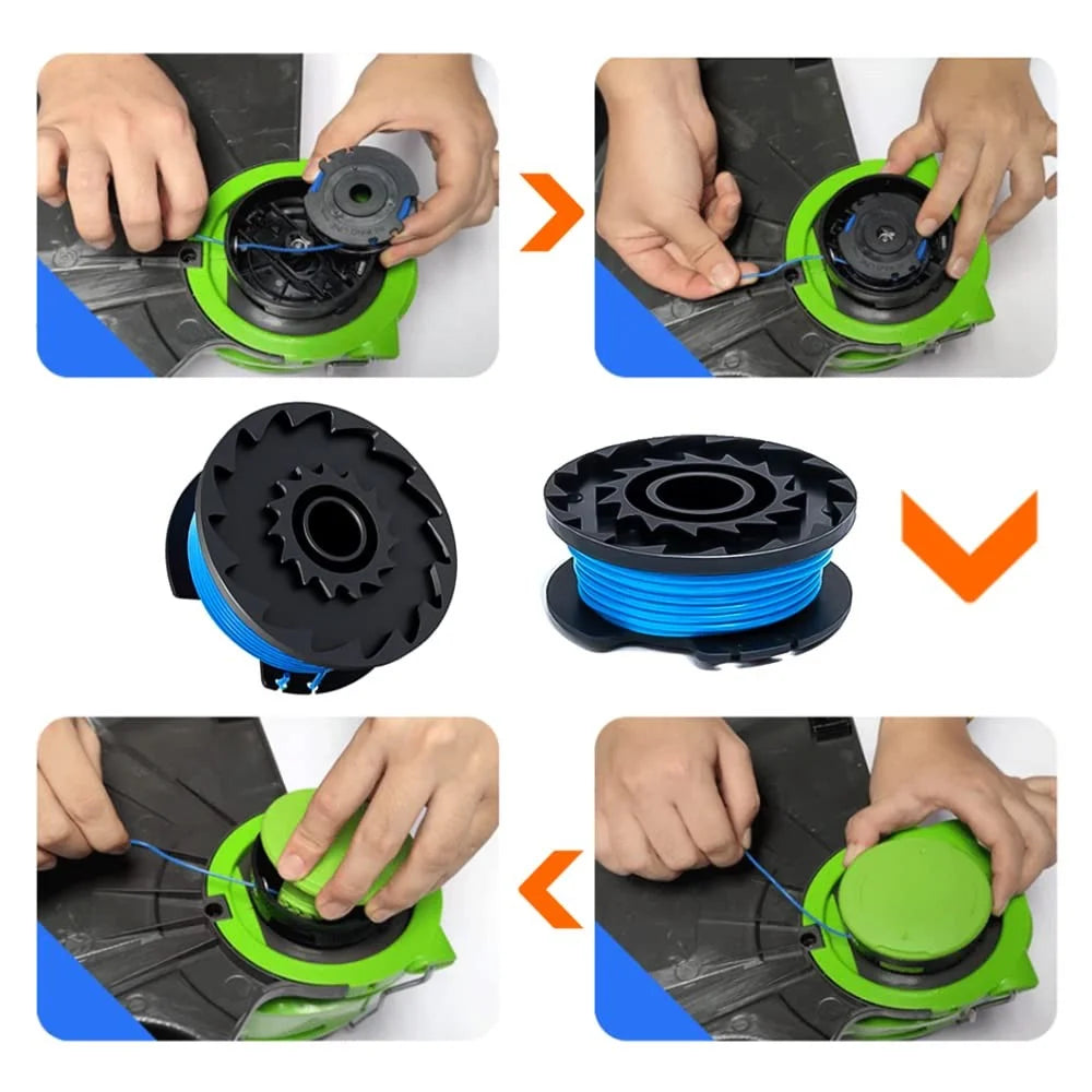 1Pc Lawn Mower Spool Cap for Greenworks BST4000 / ST40L00 / 2100702 Replacement Part, 3411546A-6 - 2