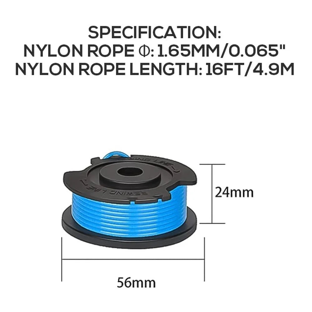 4Pcs for Greenworks Lawn Mower Nylon Rope Line Spool Replacement Parts, 29252 / 29092 - 6