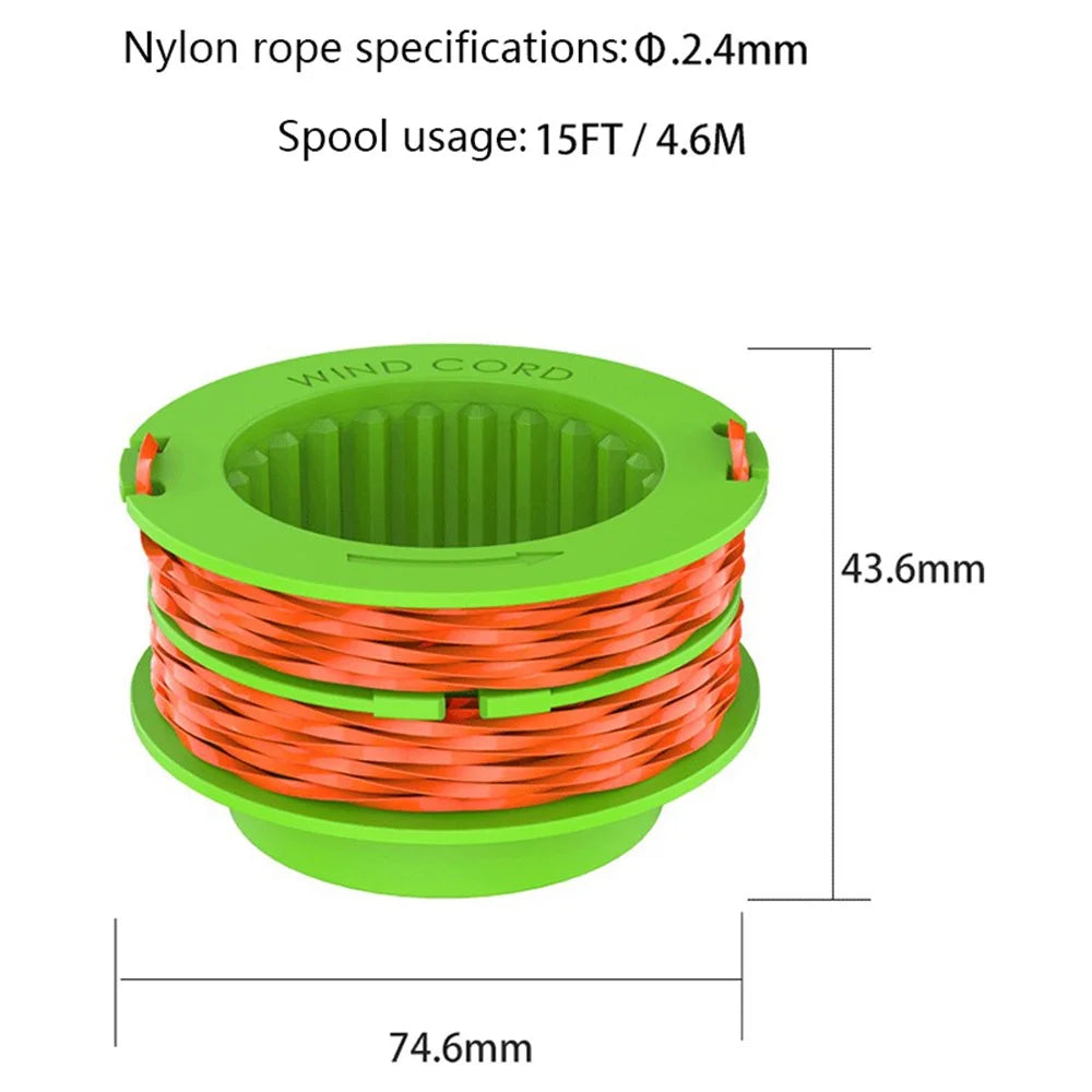 10Pcs 15ft / 4.6m Line Spools for EGO POWER+ 15-inch Lawn Mower ST1500 / ST1500-S / ST1502, AS1300 - 6