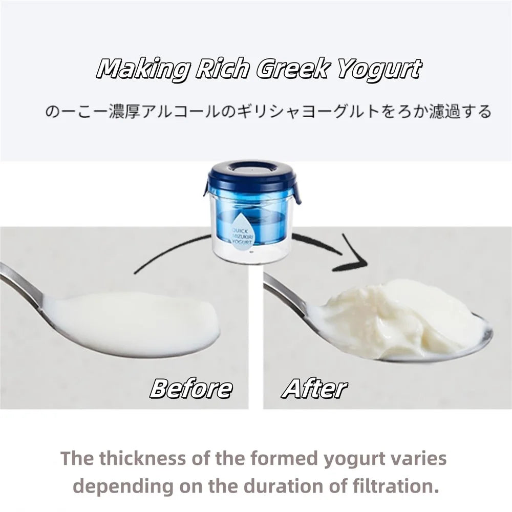Household Greek Yogurt Strainer Portable Whey Separator Reusable Yogurt Filter (BPA Free, No FDA) - 7