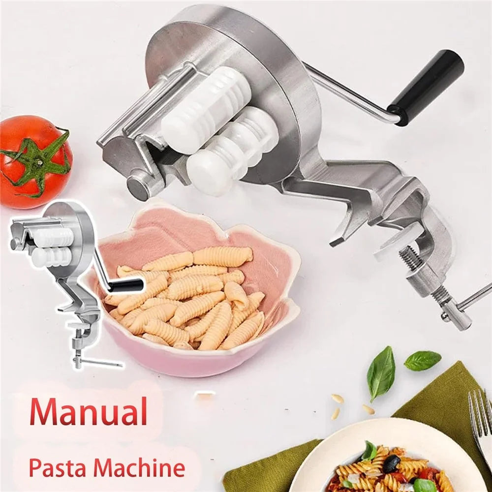 Kitchen Manual Pasta Machine Hand Crank Noodle Macaroni Pasta Making Machine ( BPA Free, No FDA ) - 5