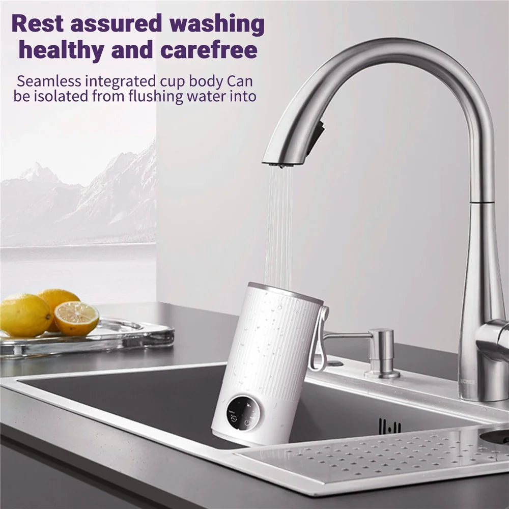 18W Wireless Rechargeable 6000mAh Bottle Warmer Stainless Steel Milk Defrosting Device - 3