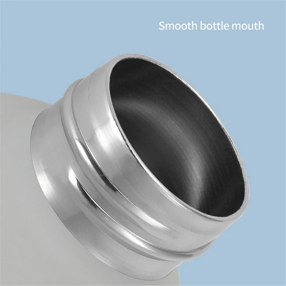 JUNSUNMAY 500ml Portable Candy Color 304 Stainless Steel Leakproof Vacuum Water Bottle (BPA Free, No FDA Certificate) - White - 6