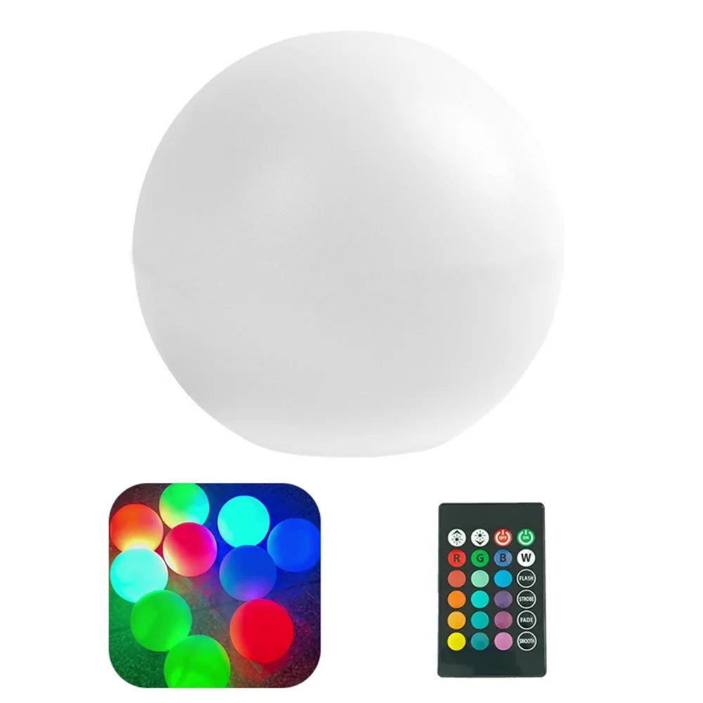 4Pcs Dimming RGBW 16 Colors Glowing Ball LED Garden Beach Party Lawn Lamp Swimming Pool Floating Ball - 1