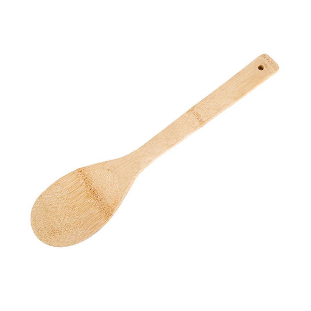 4Pcs Bamboo Cooking Utensil with Storage Container Kitchen Tools Set (BPA Free, No FDA) - 6