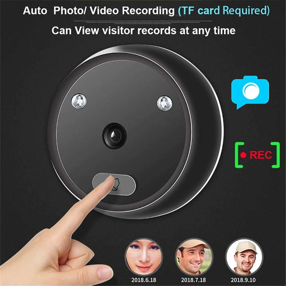 R11 2.4inch TFT LCD Smart Door Peephole Viewer 120° Wide Angle Night Vision Doorbell Security Camera Monitor - 5