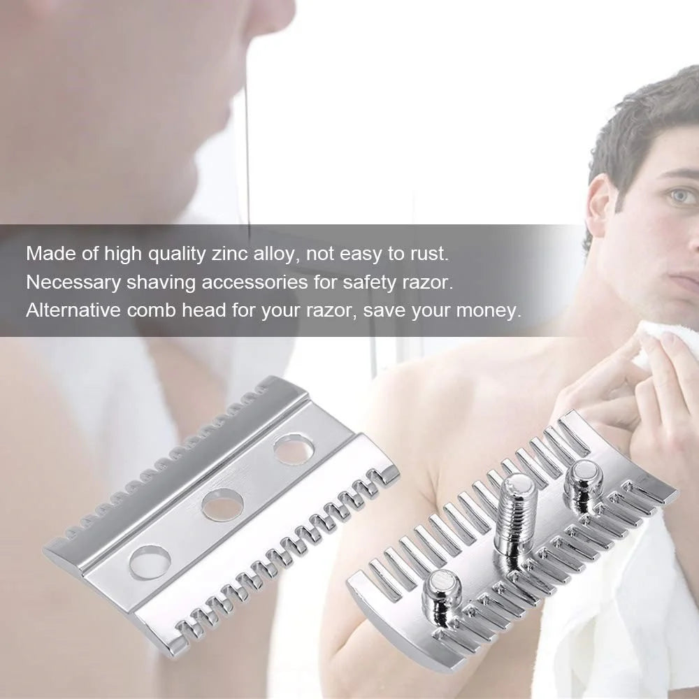 Double-Sided Razor Replacement Head Zinc Alloy Rust Resistant Shaver Head - 3