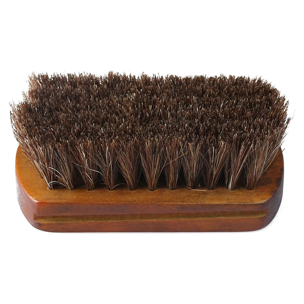 Professional Wooden Handle Horsehair Bristles Polishing Brush for Leather Boot Shoes - 6
