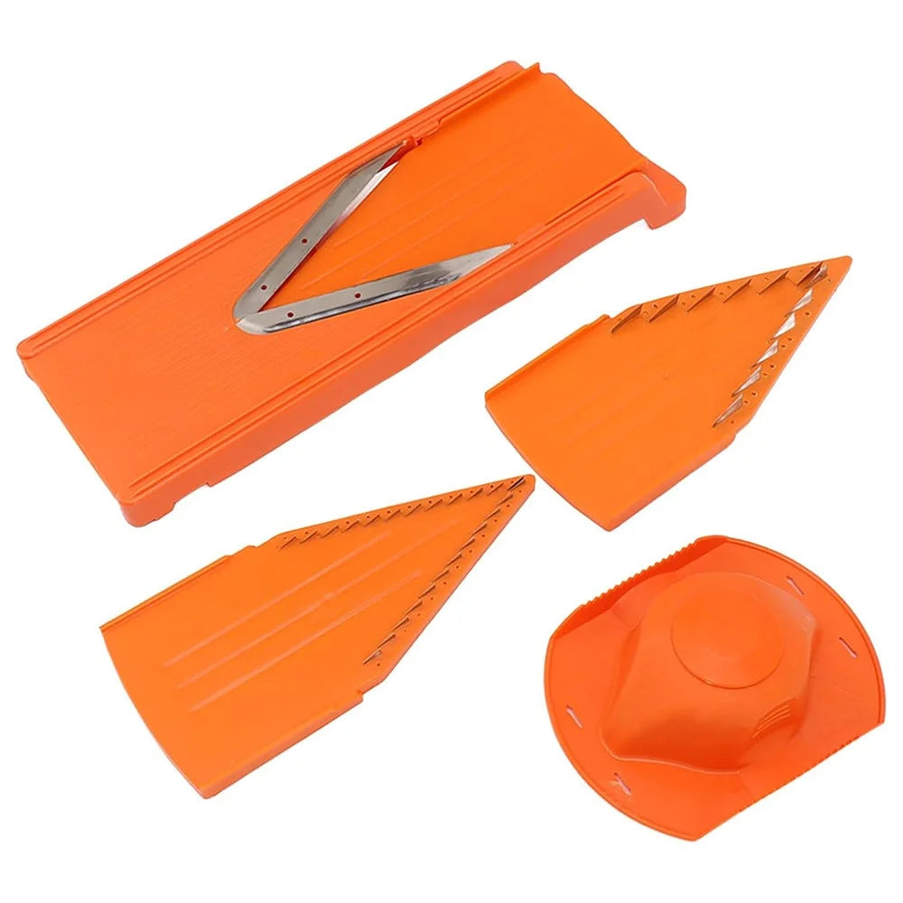 For Swissmar Borner V-Power Mandoline V7000 Multipurpose Stainless Steel V-Shaped Blade (BPA Free, No FDA) - Orange - 2
