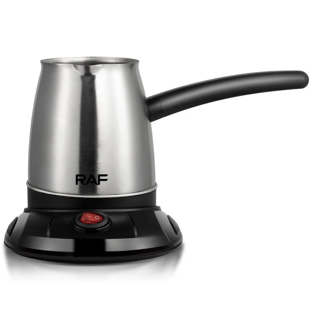 RAF R.150 Electric Coffee Pot 500ml Turkish Coffee Maker Stainless Steel, Rotational Base (No FDA Certificate) - EU Plug - 4