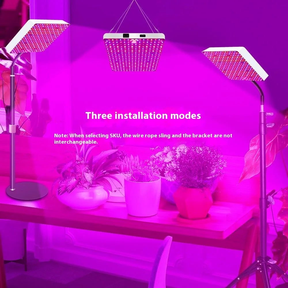 Style G VEG and Bloom Full Brightness Growing Lamp Square Shape Full Spectrum Desktop Plant Grow Light, EU Plug - 4