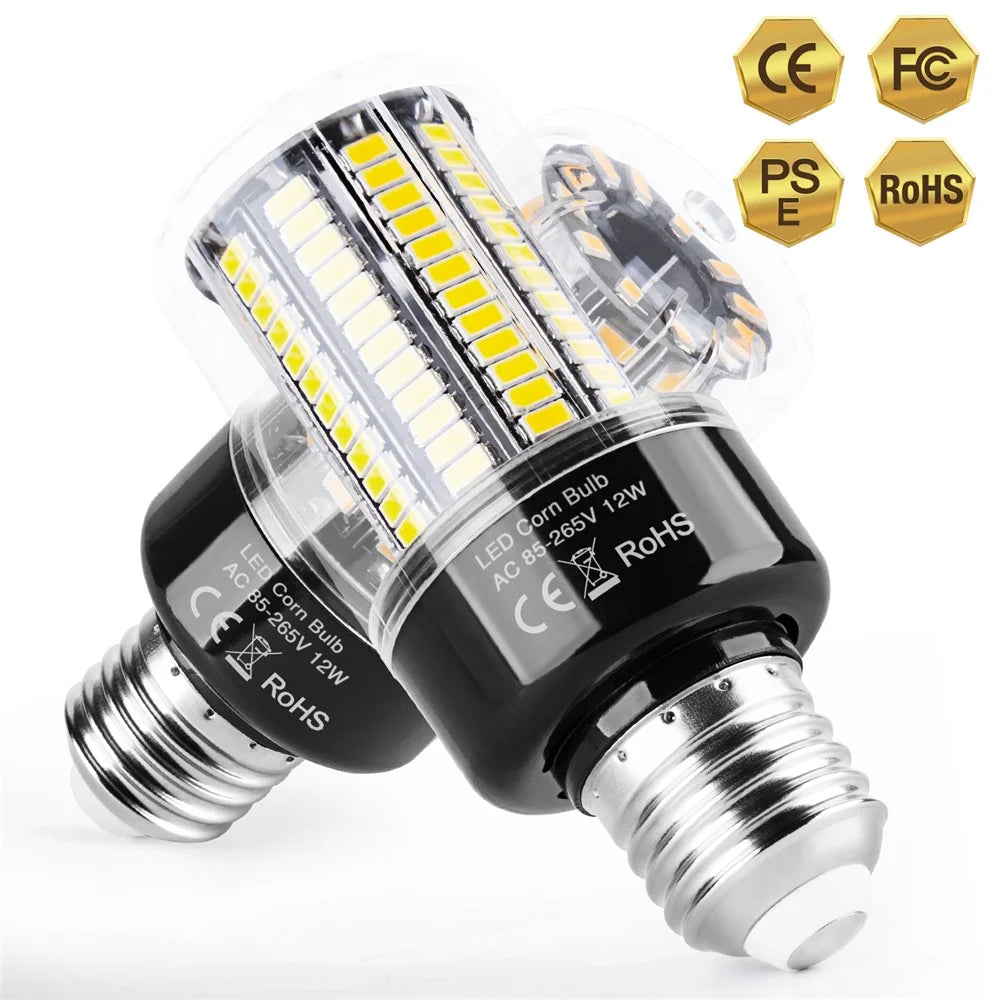 108 LEDs E27 5736 LED Corn Bulb Flicker Free Energy-saving Constant Current Lamp - Cool White - 6