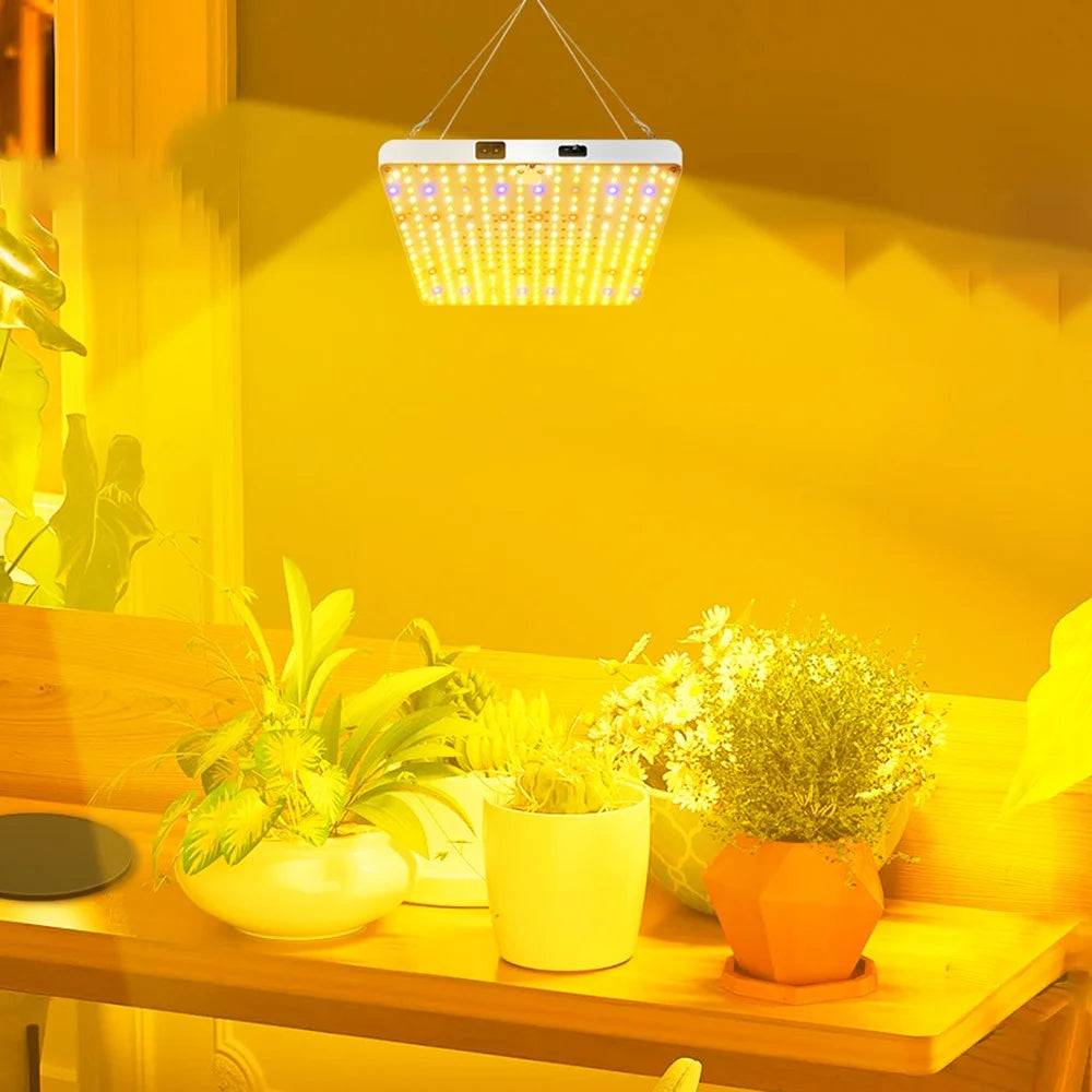 Style G Square Shape Sunlight Simulation Plant Grow Light with Hanging Wire VEG and BLOOM Full Brightness LED Growing Lamp, EU Plug - 3