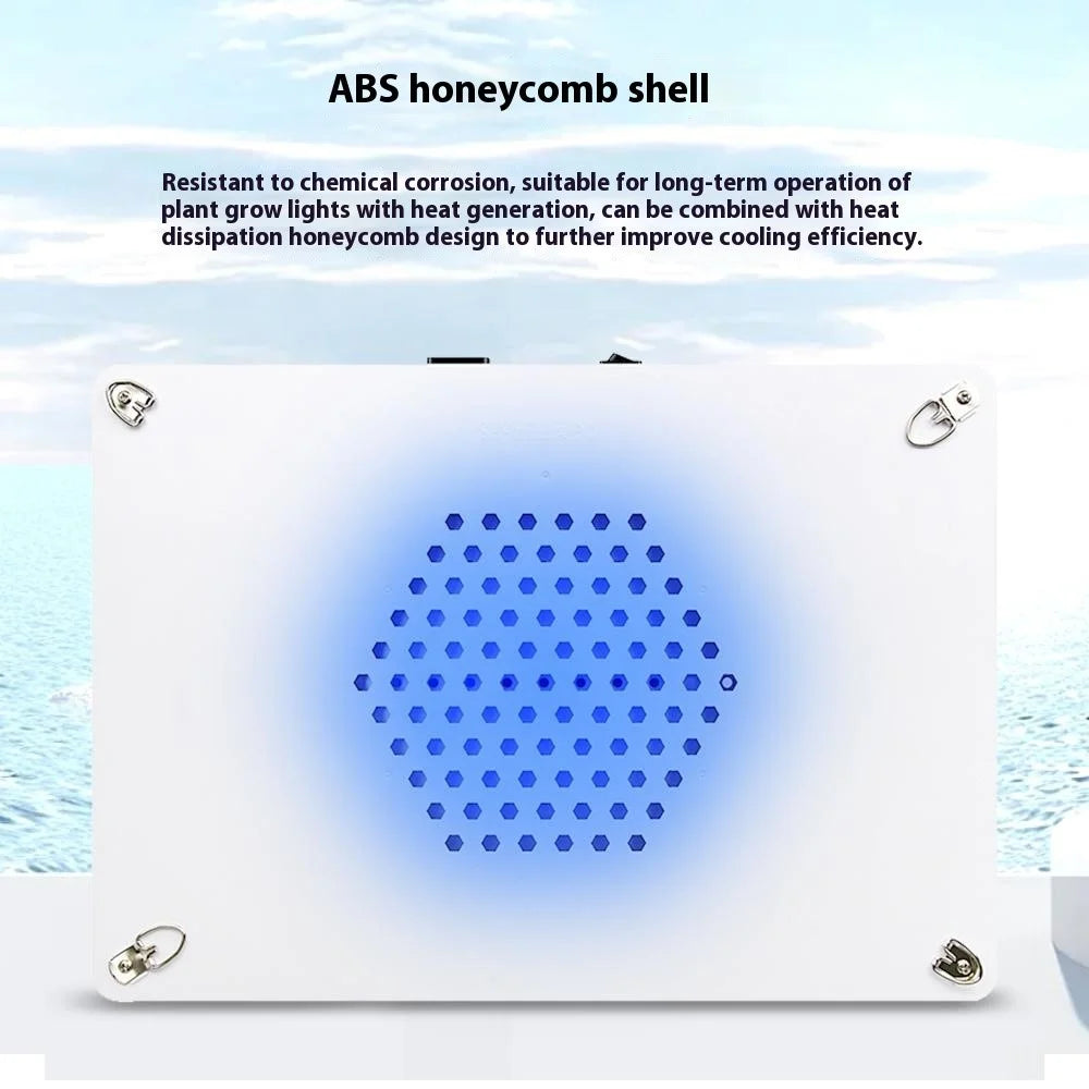 Style G Rectangular Sunlight Simulation Desktop Plant Grow Light VEG and BLOOM Full Brightness LED Growing Lamp, EU Plug - 7