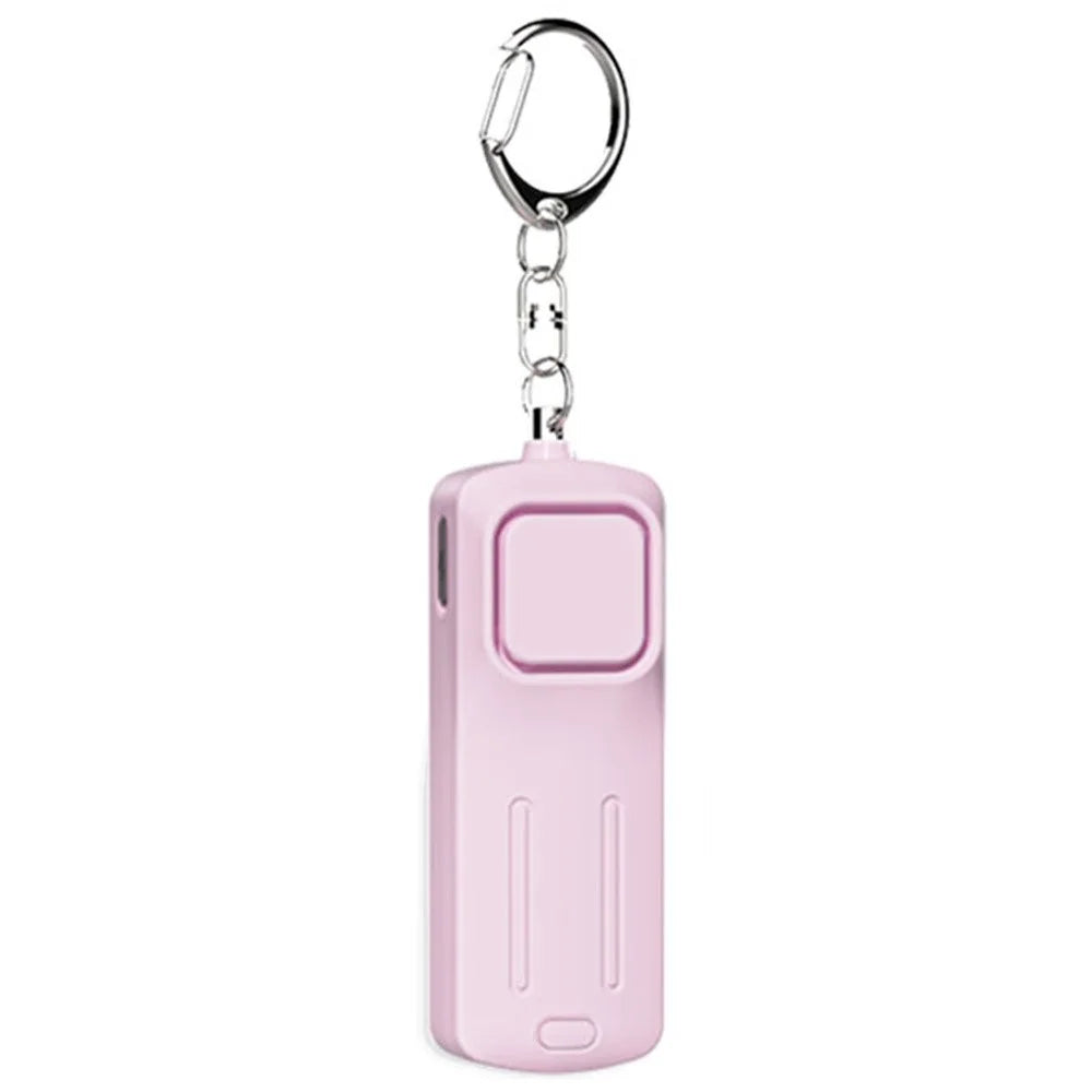 Outdoor Children Emergency Alarm with Light Portable Self-Defense 130dB Loud Alert Hanging Keychain - Pink - 1
