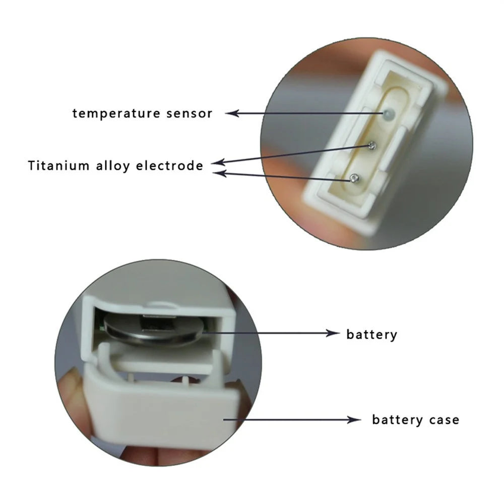 3-in-1 Water Quality Detector Digital LCD TDS EC Meter Pen Temperature Tester with Backlit - White - 4