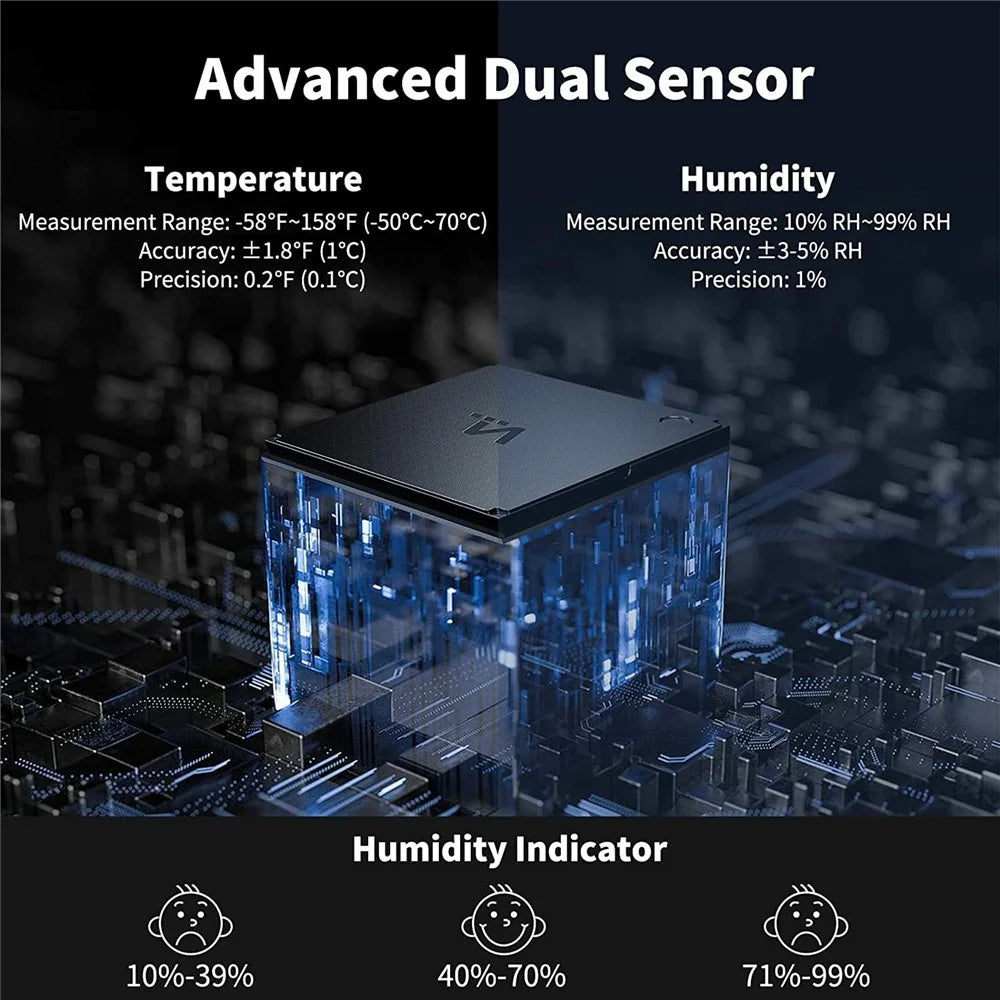E0828 Smile Face Digital Alarm Clock Multi-Function Household Thermometer Hygrometer (No Backlit) - 5