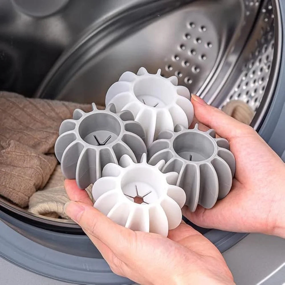 Silicone Laundry Washing Ball Anti Tangling Drum Washing Machine Clothes Cleaning Laundry Care Ball - White - 3