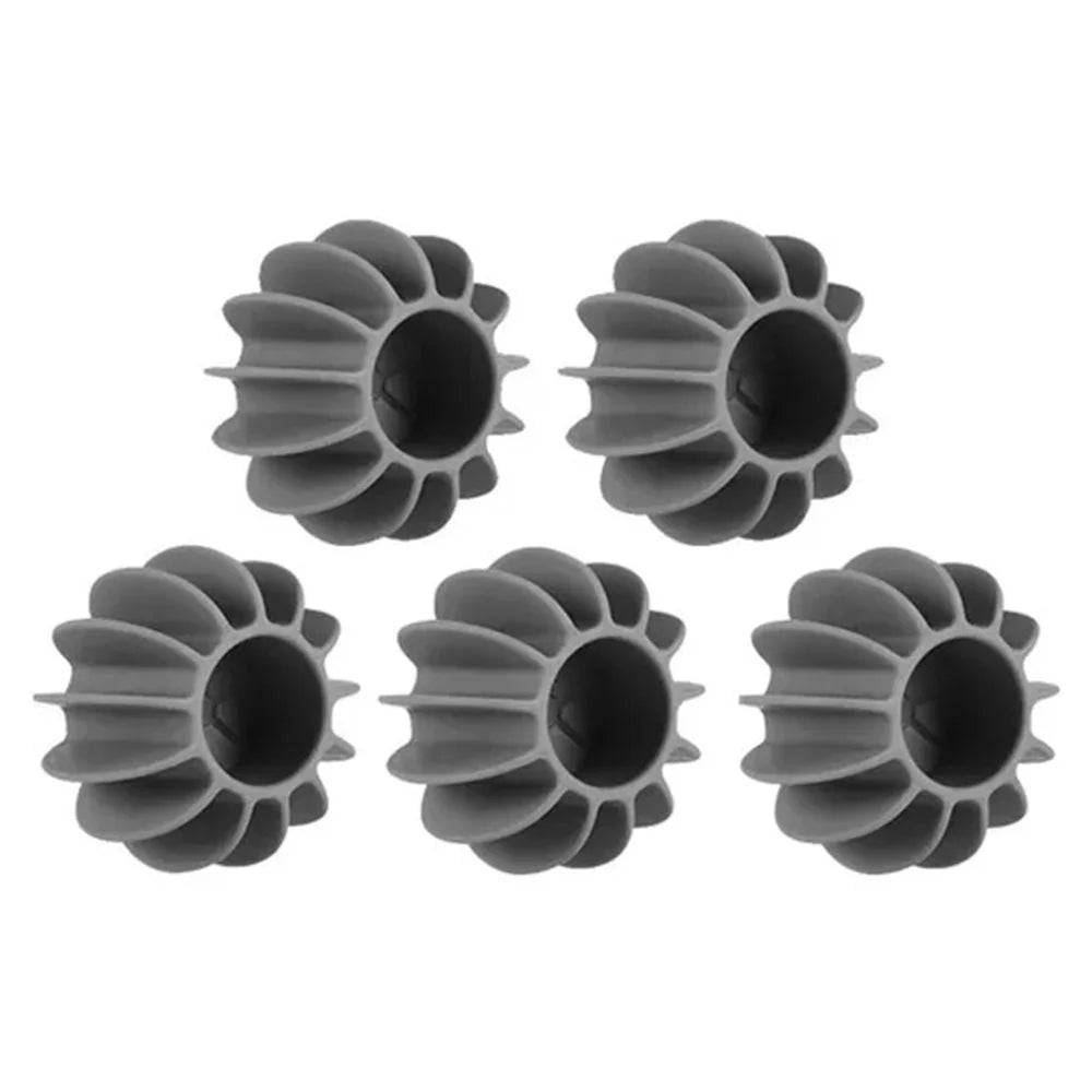 5Pcs Silicone Laundry Washing Ball Anti Tangling Drum Washing Machine Clothes Cleaning Care Ball - Grey - 1
